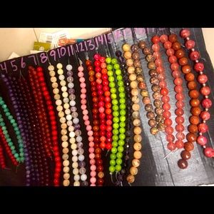 (A5) Semi precious stone beads